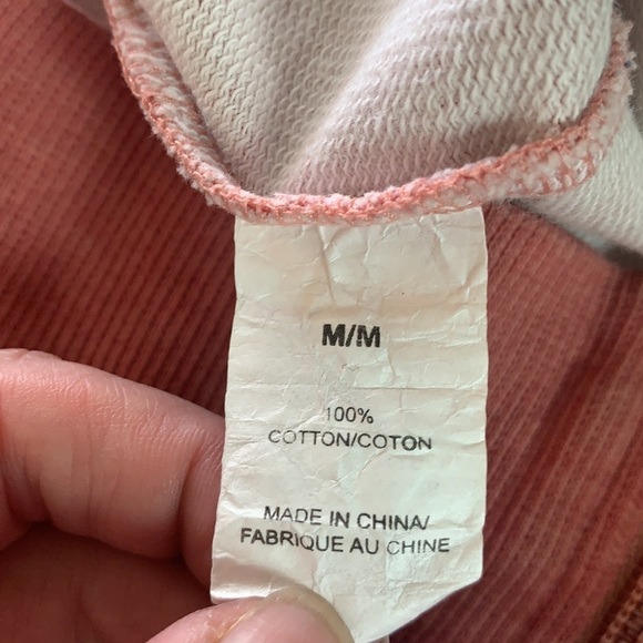 VVK Rose Pink 100% Cotton Long Sleeve Full Zip Up Sweatshirt Size M - Picture 9 of 15